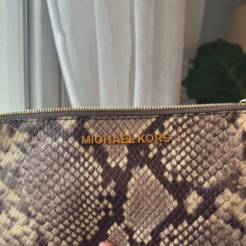 Michael Kors Python Patterned Clutch - Picture 2 of 2